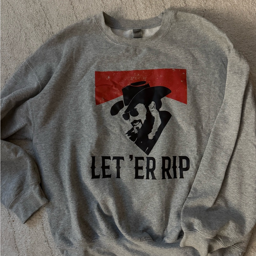 Gray Yellowstone Rip Sweatshirt